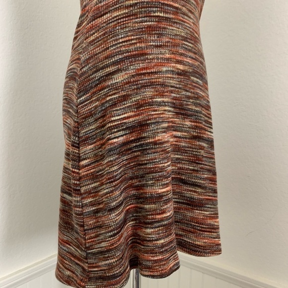Aeropostale Space Dye Tank Dress Size Small Marled Retro Stretch Brown - Picture 6 of 13